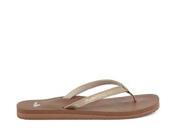 Sanuk Yoga Joy Shimmer Flip Flop Dam Bruna | Sverige 525ILH